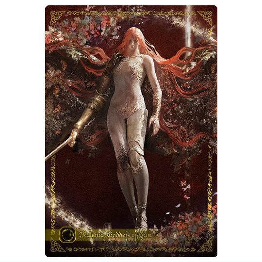 Elden Ring Twin Wafer [7.Malenia, Goddess of Decay (Gold Foil Stamp)]