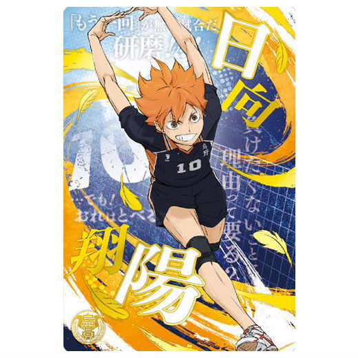 Haikyuu!! Wafer Part.6 [23.Shoyo Hinata (Special Rare Card)('Tsunagaru' School Visual)(Gold Foil Stamp)]