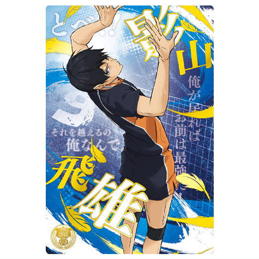 Haikyuu!! Wafer Part.6 [24.Tobio Kageyama (Special Rare Card)('Tsunagaru' School Visual)(Gold Foil Stamp)]