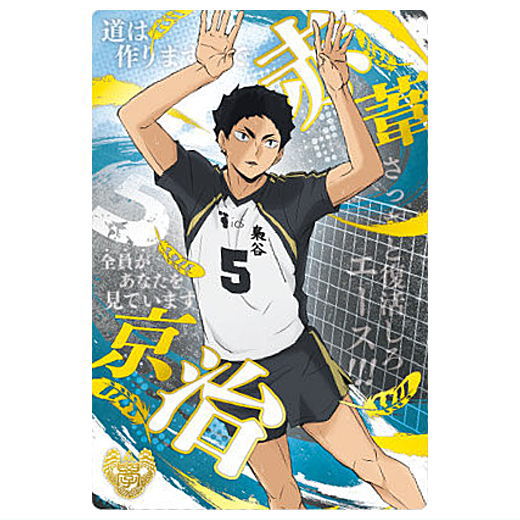 Haikyuu!! Wafer Part.6 [34.Keiji Akaashi (Special Rare Card)('Tsunagaru' School Visual)(Gold Foil Stamp)]