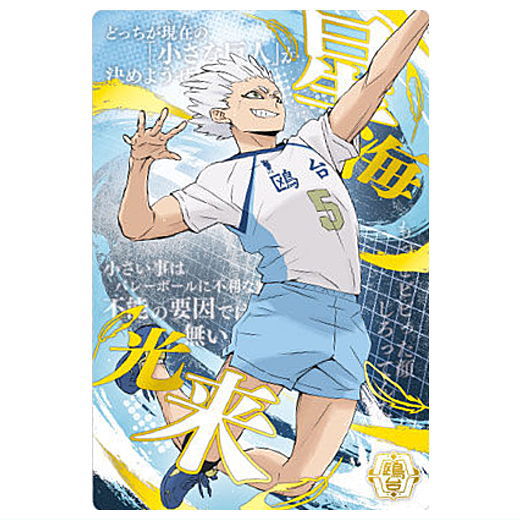 Haikyuu!! Wafer Part.6 [37.Korai Hoshiumi (Special Rare Card)('Tsunagaru' School Visual)(Gold Foil Stamp)]