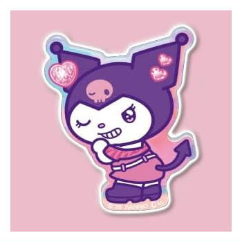 Sanrio Characters Acrylic Brooch Cream in Snack Vol.2 [5.Kuromi A]