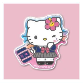 Sanrio Characters Acrylic Brooch Cream in Snack Vol.2 [7.Hello Kitty B]