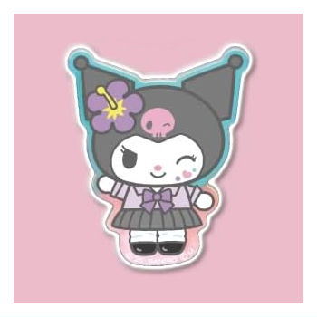 Sanrio Characters Acrylic Brooch Cream in Snack Vol.2 [9.Kuromi B]