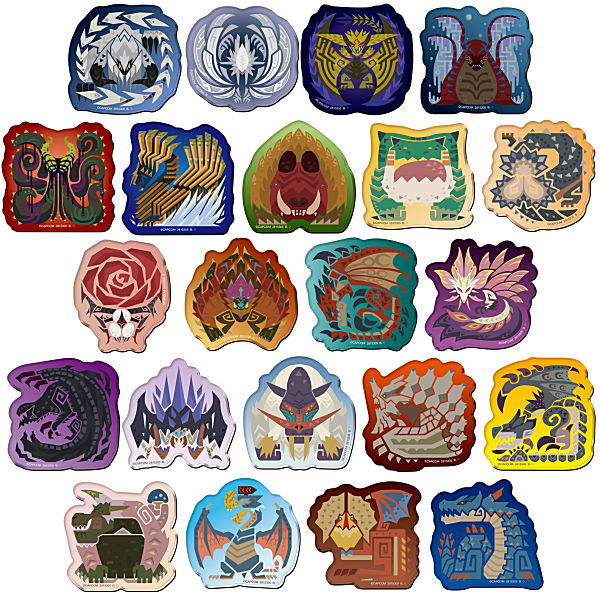 Monster Hunter Wilds Character Magnets [All 22 type set(Full Complete)]