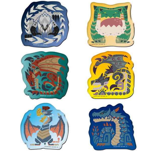 Monster Hunter Wilds Character Magnets [Assorted 6 type set (1.8.12.18.20.22)]