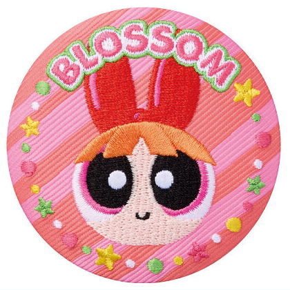 Powerpuff girls embroidered tin badge biscuit [3.Blossom 3]