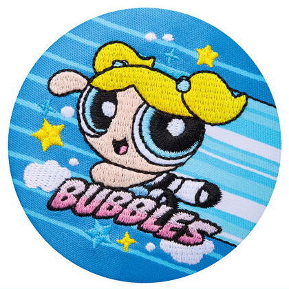 Powerpuff girls embroidered tin badge biscuit [5.Bubbles 2]