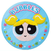 Powerpuff girls embroidered tin badge biscuit [6.Bubbles 3]