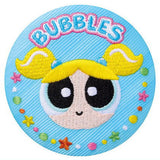 Powerpuff girls embroidered tin badge biscuit [6.Bubbles 3]