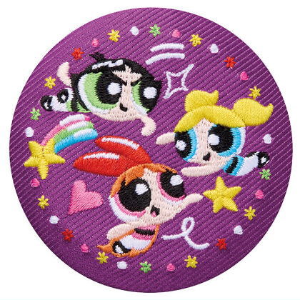 Powerpuff girls embroidered tin badge biscuit [12.Shugo 3]