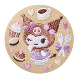 Sanrio Characters Embroidery Can Badge Biscuit Part.3 [3.Kuromi]