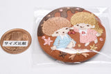 Sanrio Characters Embroidery Can Badge Biscuit Part.3 [4.Little Twin Stars]