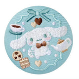Sanrio Characters Embroidery Can Badge Biscuit Part.3 [5.Cinnamoroll]