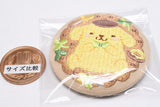 Sanrio Characters Embroidery Can Badge Biscuit Part.3 [6.Pompompurin]