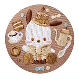 Sanrio Characters Embroidery Can Badge Biscuit Part.3 [7.Pochacco]