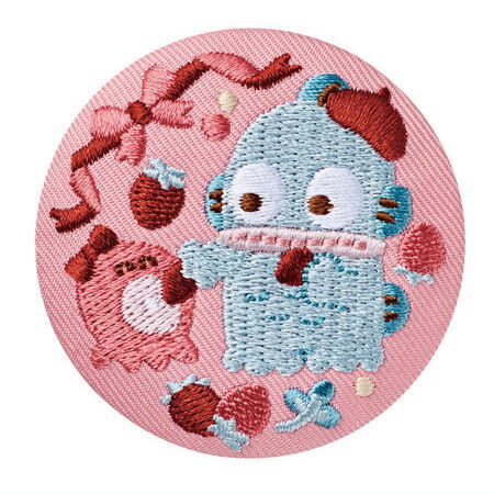 Sanrio Characters Embroidery Can Badge Biscuit Part.3 [8.Hangyodon]