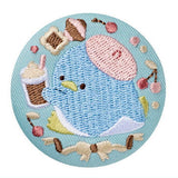Sanrio Characters Embroidery Can Badge Biscuit Part.3 [9.Tuxedo Sam]
