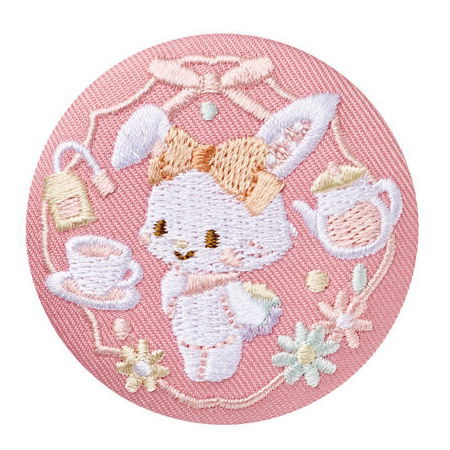 Sanrio Characters Embroidery Can Badge Biscuit Part.3 [11.Wish Me Mel]