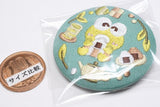 Sanrio Characters Embroidery Can Badge Biscuit Part.3 [12.Kerokerokeroppi]