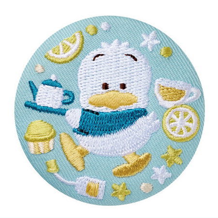Sanrio Characters Embroidery Can Badge Biscuit Part.3 [14.Ahiru no Pekkle]