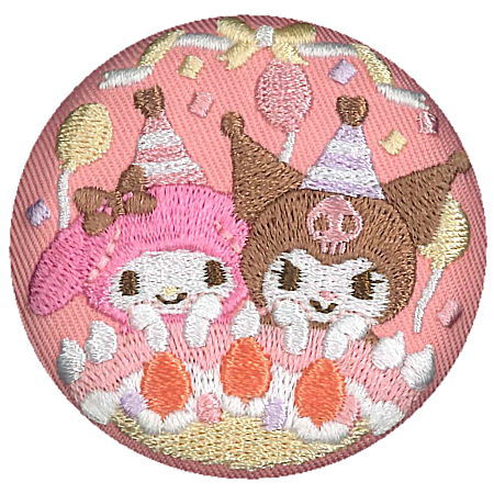 Sanrio Characters Embroidery Can Badge Biscuit Part.3 [15.Secret]