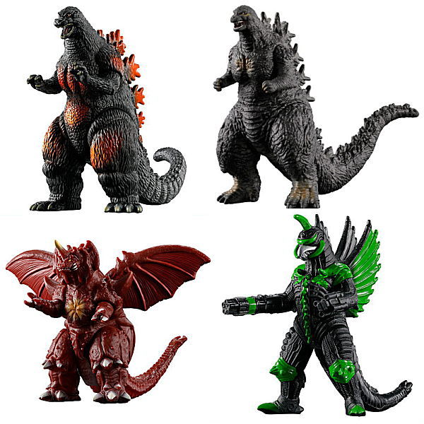 Godzilla True Attack Collection New Visitor [Assorted 4 type set (1.Burning Godzilla/2.Godzilla (2023)/3.Destoroyah/4.Gatling Gigan)]