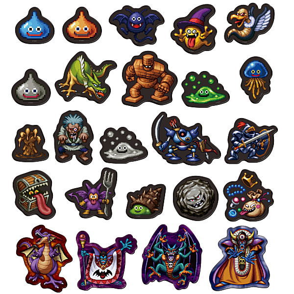 Dragon Quest Character Magnets Roto Trilogy [All 24 type set(Full Complete)]