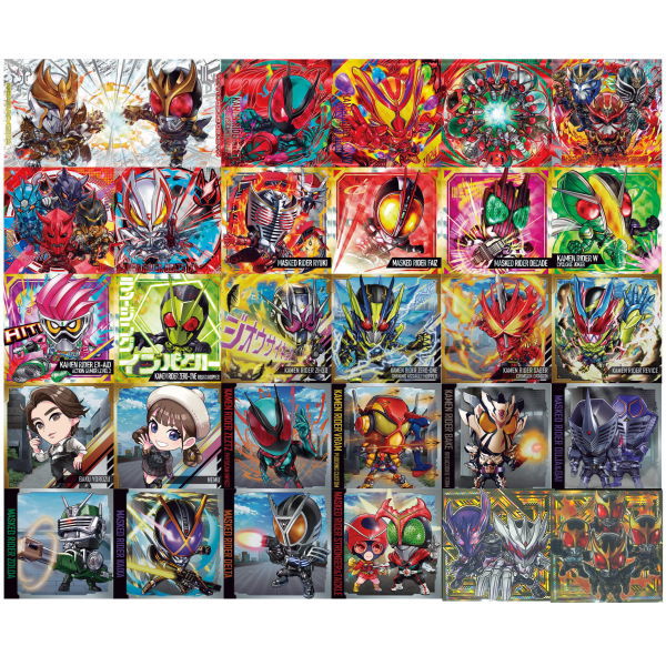 Niforamtion Kamen Rider Series Seal Wafer vol.4 [All 30 type set