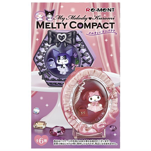 Sanrio My Melody Kuromi MELTY COMPACT [All 6 type set(Full Complete)]