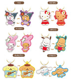 Sanrio Characters UV Rubber Keychain [All 6 type set(Full Complete)]