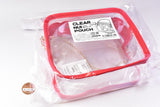 Clear stuffed pouch Red (Coade) Product code: CONC-CO416