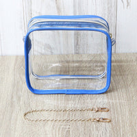 Clear stuffed pouch Blue (Coade) Product code: CONC-CO417