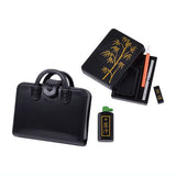 School desk and chair and calligraphy bag [3.Calligraphy bag (black) + India ink + calligraphy set]