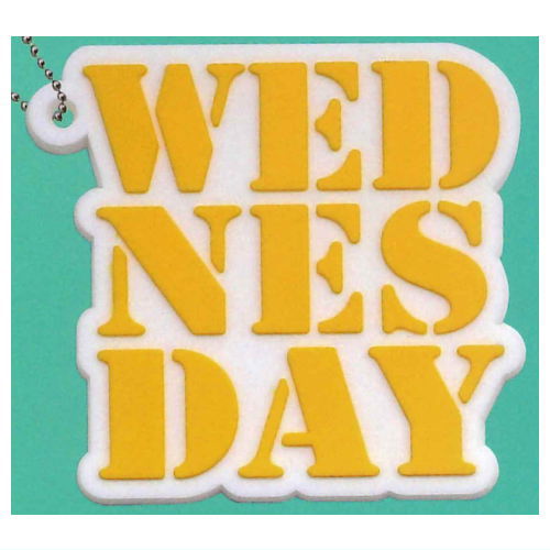 7DAYS COLOR RUBBER KEY CHAIN [3.Wednesday]