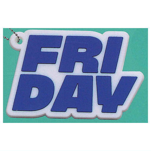 7DAYS COLOR RUBBER KEY CHAIN [5.Friday]