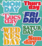 7DAYS COLOR RUBBER KEY CHAIN [All 7 type set(Full Complete)]