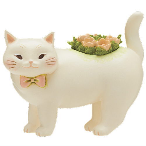 Art Univ. Techni Colour potteri nyanko planter figure collection [2.White]