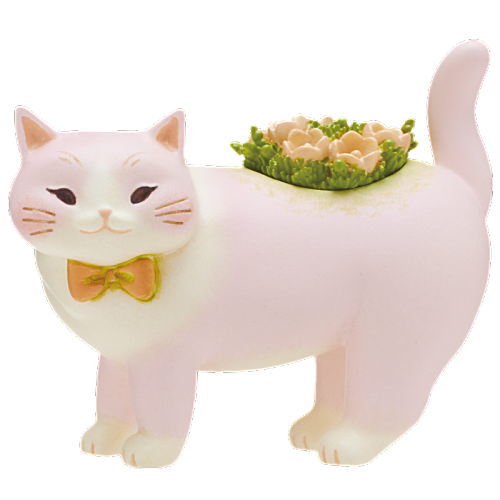 Art Univ. Techni Colour potteri nyanko planter figure collection [5.Pink]