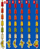 HARIBO tsunagaru 6-ren gummy figures & acrylic charms [All 6 type set (Full Complete)]