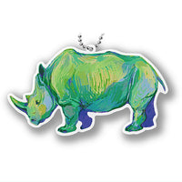 Animal Bone Acrylic Keychain Part.3 [1.White rhino]