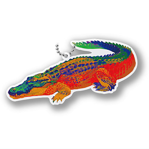 Animal Bone Acrylic Keychain Part.3 [6.Saltwater crocodile]