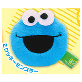 Sesame Street Plush Face Ring [2.Cookie Monster]