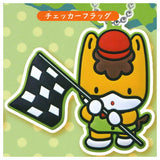 Gunma-chan rubber ball chain [5.Checkered flag]