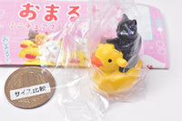 Potty cat miniature figure collection [1.Black cat]