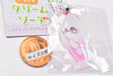 shimizu Kakureneko  Cream soda It's see-through acrylic key chain [4.Strawberry cream soda]