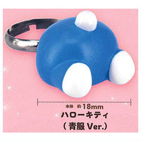 Ketsukon Ring Sanrio Characters Butt Part.2 [1.Hello Kitty (Blue clothes Ver.)]