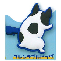 Fluffy HUGS animal rubber clip [6.French bulldog]