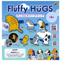 Fluffy HUGS animal rubber clip [All 6 type set(Full Complete)]
