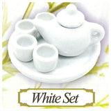 Genuine pottery afternoon tea set [2.White Set]